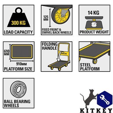 Візок-платформа вантажний STANLEY SXWT-PC528