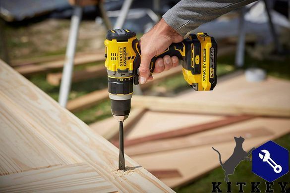 Дрель-шуруповерт ударная аккумуляторная бесщёточная STANLEY FATMAX SFMCD721D2K