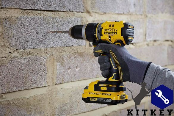 Дрель-шуруповерт ударная аккумуляторная бесщёточная STANLEY FATMAX SFMCD721D2K