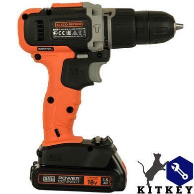Дрель-шуруповерт ударная аккумуляторная BLACK+DECKER BCD003C1