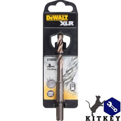 Бур SDS-Plus, XLR, 4 кромки, 8x110x50 мм DeWALT DT8922