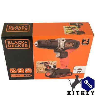 Дрель-шуруповерт ударная аккумуляторная BLACK+DECKER BCD003C1