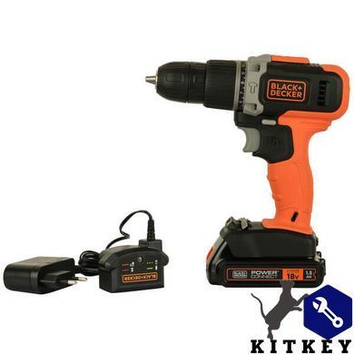 Дрель-шуруповерт ударная аккумуляторная BLACK+DECKER BCD003C1