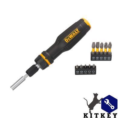Отвертка - набор FULL FIT Telescoping, со сменными битами, 10 бит DeWALT DWHT68001-0