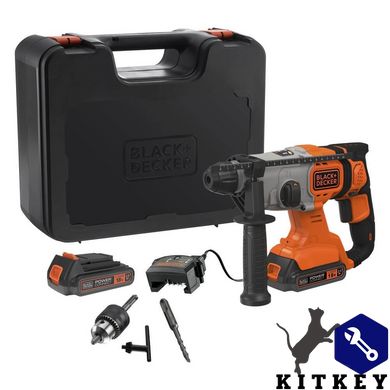 Перфоратор акумуляторний BLACK+DECKER BCD900E2K