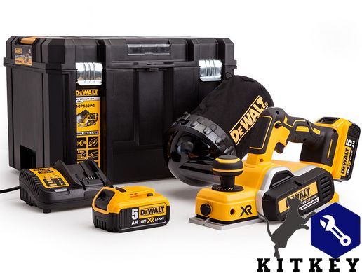 Рубанок акумуляторний безщітковий DeWALT DCP580P2