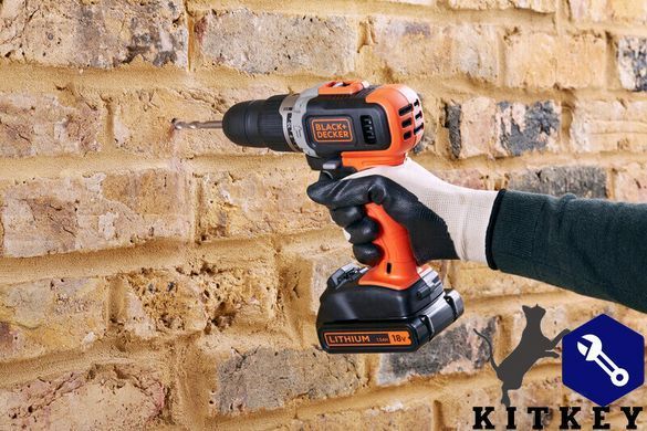 Дрель-шуруповерт ударная аккумуляторная BLACK+DECKER BCD003C1
