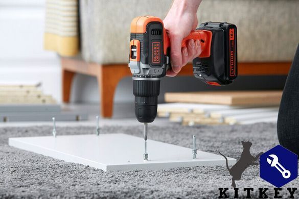 Дрель-шуруповерт ударная аккумуляторная BLACK+DECKER BCD003C1