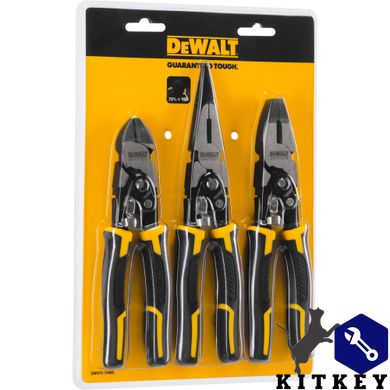 Набор из трех шарнирно-губцевых инструментов Compound Action DeWALT DWHT0-70485