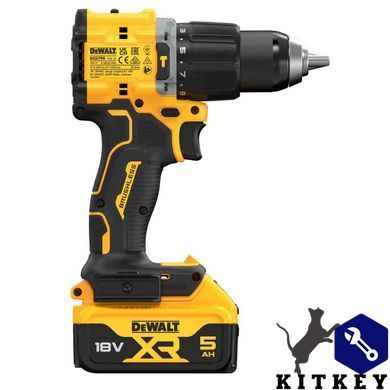 Дриль-шуруповерт акумуляторний безщітковий ударний DeWALT DCD799P2T