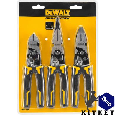 Набор из трех шарнирно-губцевых инструментов Compound Action DeWALT DWHT0-70485