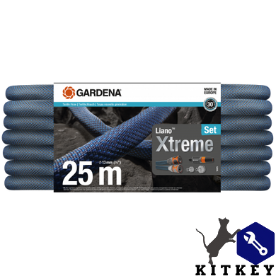 Шланг текстильний Gardena Liano Xtreme Set 13 мм (1/2") 25 м (18475-20.000.00)