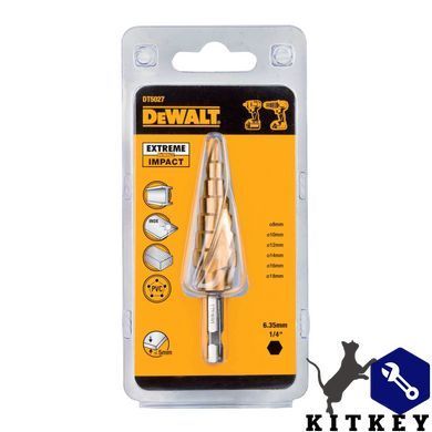 Свердло по металу EXTREME IMPACT, ступеневе DeWALT DT5027