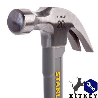 Молоток Fiberglass з вагою головки 570 г, з загнутим цвяходером STANLEY STHT0-51310