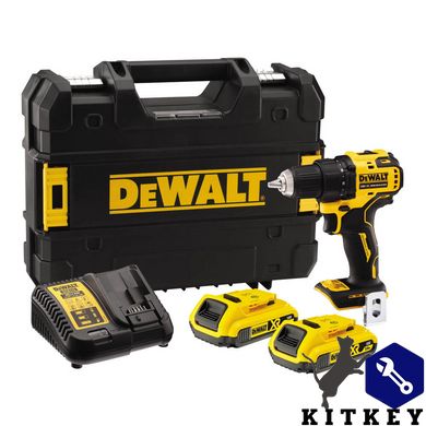 Дрель-шуруповерт аккумуляторная бесщёточная DeWALT DCD708D2T