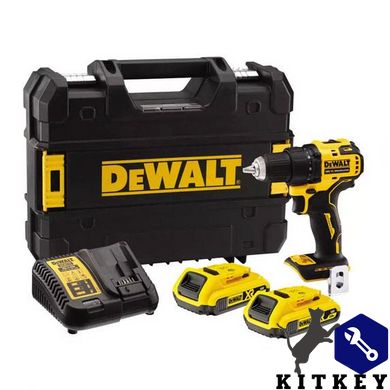 Дрель-шуруповерт аккумуляторная бесщёточная DeWALT DCD708D2T