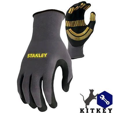 Рукавички Stanley універсальні нейлонові з покриттям нітрилом STANLEY SY510L