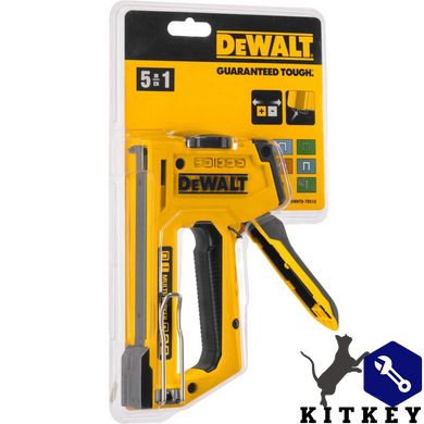 Степлер MULTI TACKER 5 в 1 скобы тип A, G, H, 6-14мм, гвозди J 12, 15 мм DeWALT DWHT0-TR510