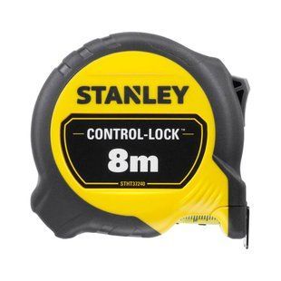 Рулетка вимірювальна CONTROL-LOCK довжиною 8 м, шириною 25 мм, з подвійною шкалою STANLEY STHT37240-3