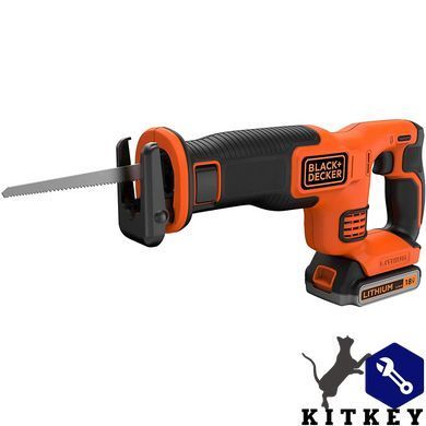 Пила шабельна акумуляторна BLACK+DECKER BDCR18E1