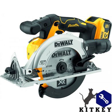 Пила дискова акумуляторна безщіткова DeWALT DCS565P2