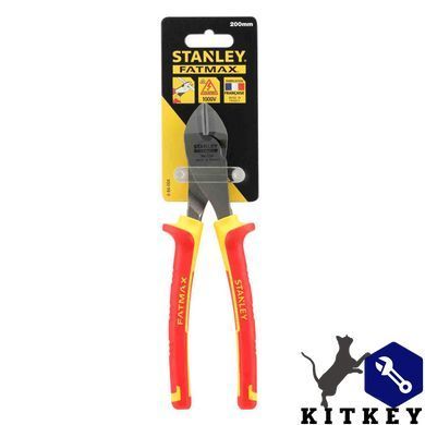 Кусачки MaxSteel VDE 1000V диагональные изолированные длиной 195 мм STANLEY 0-84-004