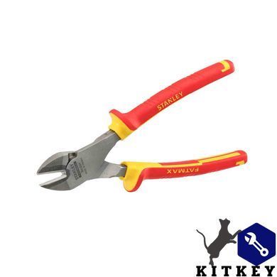 Кусачки MaxSteel VDE 1000V диагональные изолированные длиной 195 мм STANLEY 0-84-004