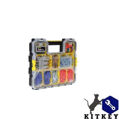 Органайзер професійний FATMAX SHALLOW PRO METAL LATCH, вологозахисний, розмірами 446x74x357 мм STANLEY 1-97-517