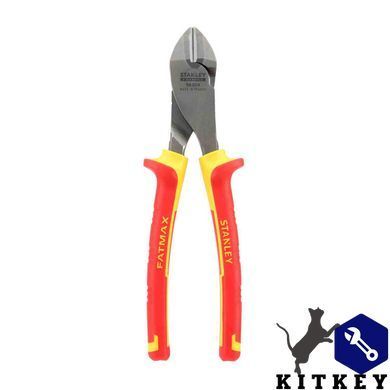 Кусачки MaxSteel VDE 1000V диагональные изолированные длиной 195 мм STANLEY 0-84-004