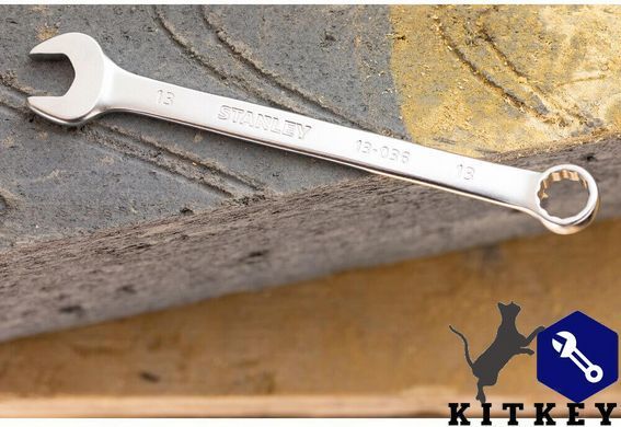 Ключ гайковий метричний, комбінований FATMAX ANTI SLIP, розмір 15 мм STANLEY FMMT13038-0