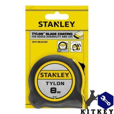 Рулетка измерительная Tylon&trade; длиной 8 м, шириной 25 мм, в пластмассовом корпусе STANLEY 0-30-657