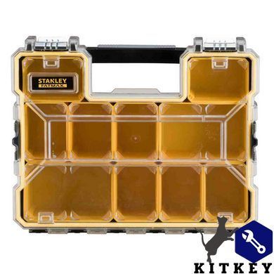 Органайзер професійний FATMAX SHALLOW PRO METAL LATCH, вологозахисний, розмірами 446x116x357 мм STANLEY 1-97-518
