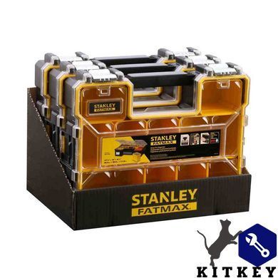 Органайзер професійний FATMAX SHALLOW PRO METAL LATCH, вологозахисний, розмірами 446x116x357 мм STANLEY 1-97-518