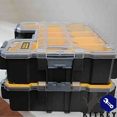 Органайзер професійний FATMAX SHALLOW PRO METAL LATCH, вологозахисний, розмірами 446x116x357 мм STANLEY 1-97-518