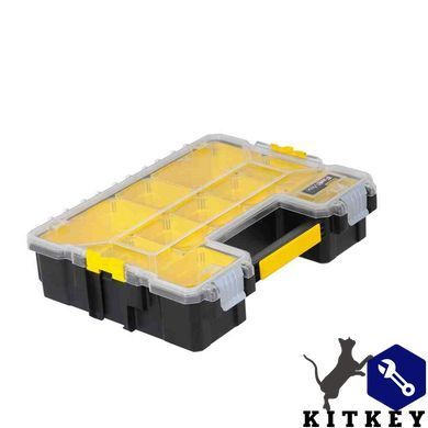 Органайзер професійний FATMAX SHALLOW PRO METAL LATCH, вологозахисний, розмірами 446x116x357 мм STANLEY 1-97-518