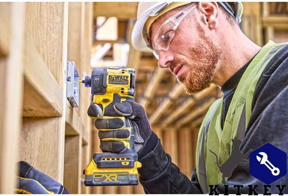 Шурупокрут ударний гідравлічний акумуляторний безщітковий DeWALT DCF870NT