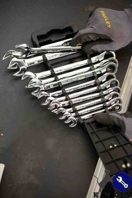 Набір із 12 комбінованих ключів з тріскачкою STANLEY STMT82847-0