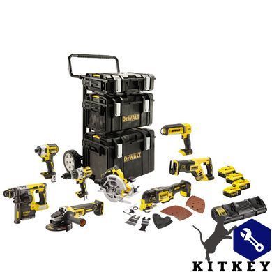 Набір з восьми інструментів безщіткових DeWALT DCK853P4