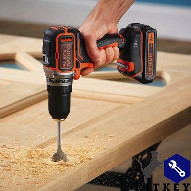 Дрель-шуруповерт аккумуляторная бесщёточная BLACK+DECKER BL186N