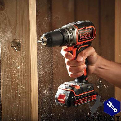 Дрель-шуруповерт аккумуляторная бесщёточная BLACK+DECKER BL186N