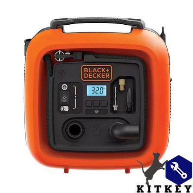 Компрессор автомобильный BLACK+DECKER ASI400