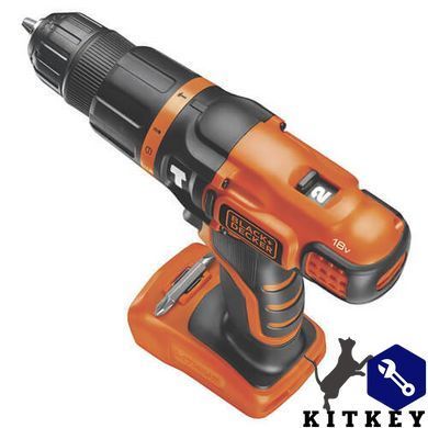 Дрель аккумуляторная ударная BLACK+DECKER BDCH188N
