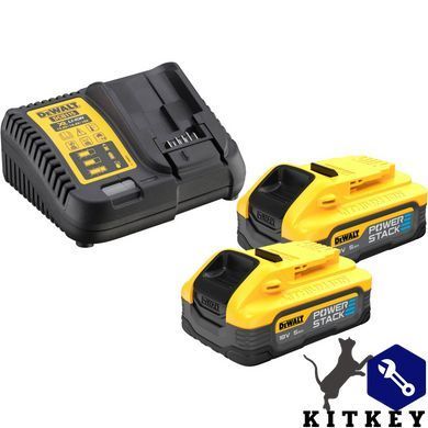 Набір з двох інструментів безщіткових DeWALT DCK2050H2T