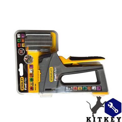 Степлер LIGHT DUTY / HEAVYDUTY / CABLE / BRADS TR75 FATMAX® 6 У 1 для всіх типів скоб STANLEY FMHT6-70868