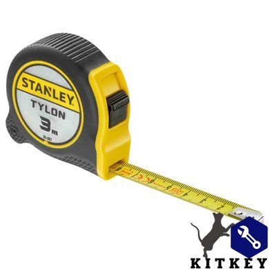 Рулетка измерительная Tylon&trade; длиной 3 м, шириной 12.7 мм, в пластмассовом корпусе STANLEY 0-30-687
