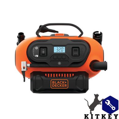 Компрессор автомобильный аккумуляторный BLACK+DECKER BDCINF18N