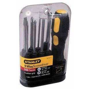 Викрутка - набір Multifunctional з дев&rsquo;ятьма змінними стрижнями - битами STANLEY 0-62-511