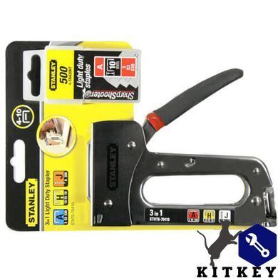 Степлер Light Duty TR120 для скоб типу А, Н (4-10 мм) і шпильок типу J (10 мм) STANLEY STHT6-70410