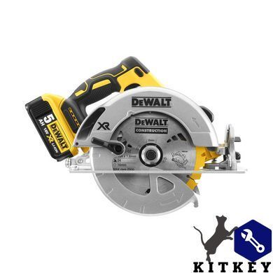 Пила дисковая аккумуляторная DeWALT DCS570P2