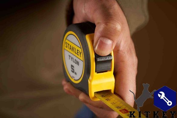 Рулетка вимірювальна Tylon &trade; довжиною 5 м, шириною 19 мм, в пластмасовому корпусі STANLEY 0-30-697